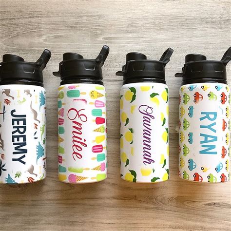 Kids Water Bottle Personalized Etsy