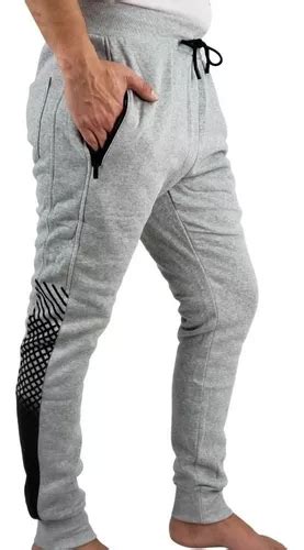 Pantalón Buzo Algodon Hombre Forro Polar Jogger Fit Pe Cuotas sin