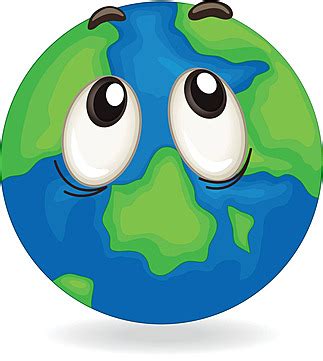 Earth Globe Sleepy Face Green Illustration Sentiment Vector, Green ...