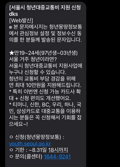 소소할수록 아까운 대중교통비 절약하기 만 19~24세 서울 청년 지원 사업 네이버 블로그