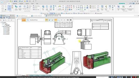 Solid Edge DRAFTING TABLES YouTube