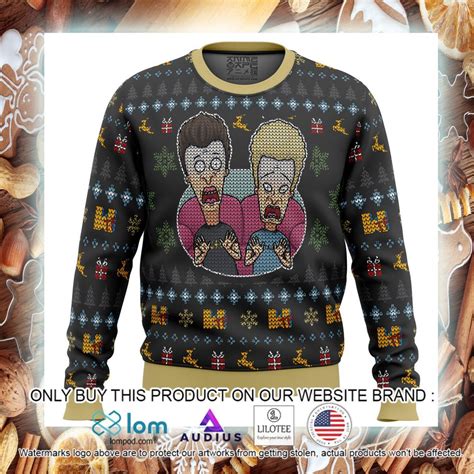 Beavis And Butthead Surprise Reaction Wool Sweater • Shirtnation Shop