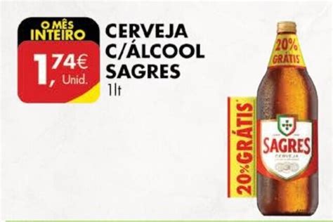 Promo O Cerveja C Lcool Sagres L Em Pingo Doce