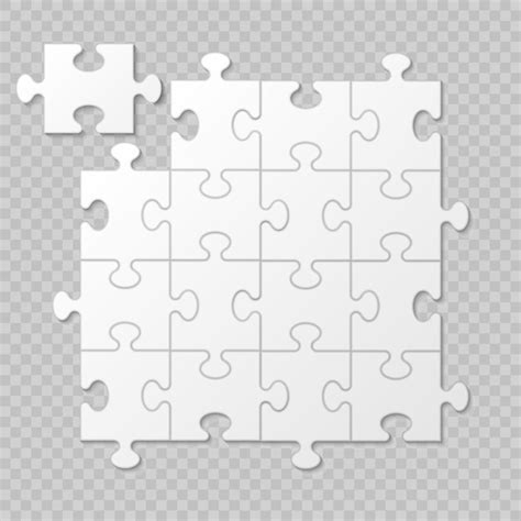 Puzzle Stück Geschäftspräsentation Premium Vektor