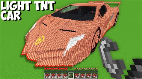 What Happens If You Light Biggest Tnt Car In Minecraft Giant Tnt