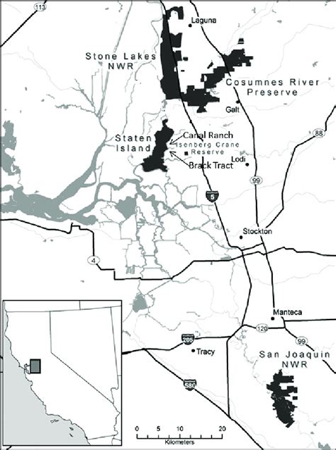 Map Of The Sacramento San Joaquin Delta And The San Joaquin River