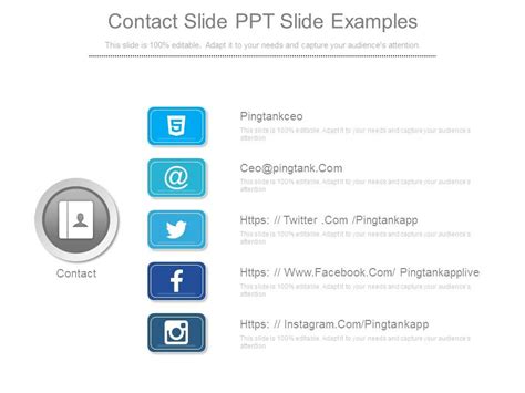 Contact Slide Ppt Slide Examples | PowerPoint Slide Images | PPT Design Templates | Presentation ...