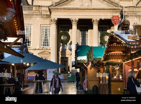 German Christmas Market in Millennium Square Leeds Yorkshire England Stock Photo - Alamy