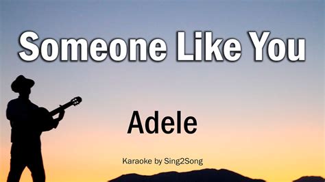 Adele - Someone Like You (Karaoke Version) - YouTube