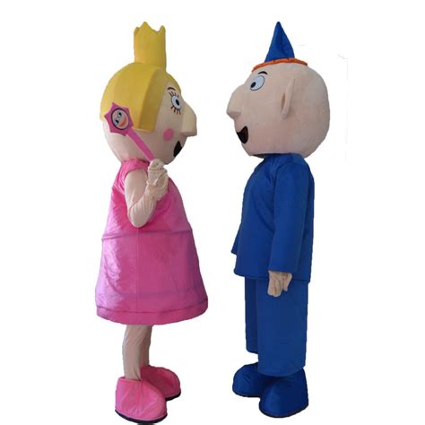 Ben and Holly Mascot Costume For Adults