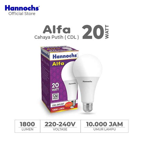 Jual Hannochs Lampu LED Alfa 20 Watt Cahaya Putih Jakmall