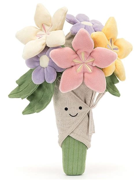 Jellycat Peluche Bouquet De Fleurs Amuseable Livraison Gratuite 24 48h