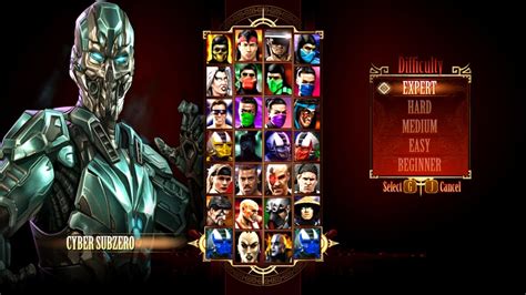 Mortal Kombat Cyber Sub Zero Mod New Expert Arcade Ladder