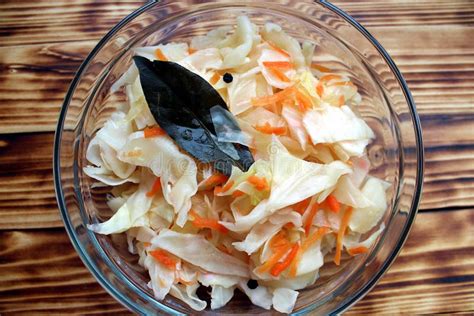 Fresh Cabbage Salad with Carrots for the Winter Stock Image - Image of ...