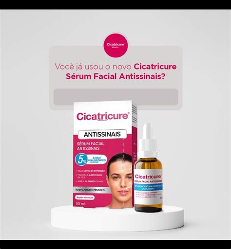 SÉRUM FACIAL ANTISSINAIS CICATRICURE FarmaViver