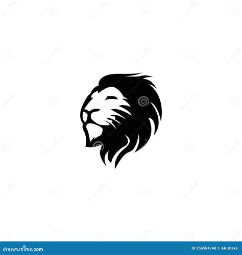 Lion Head Icon Logo Vector Design Stock Vector Illustration Of