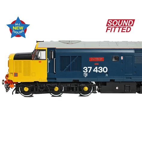 Bachmann 35 335sf Class 37 4 Refurbished 37430 Cwmbran Br Blue Large Logo Dcc Sound Fitted