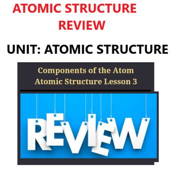 Chemistry Unit Atomic Structure Using Nearpod ATOMIC STRUCTURE REVIEW