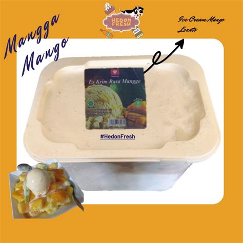 Jual Es Krim Ice Cream Diamond Mango Mangga Liter Shopee Indonesia