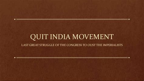 Quit India Movement-1942