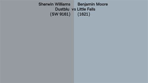 Sherwin Williams Dustblu Sw 9161 Vs Benjamin Moore Little Falls 1621 Side By Side Comparison