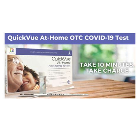 Quidel Quickvue Covid 19 Rapid Antigen At Home Test Kit With 2 Tests