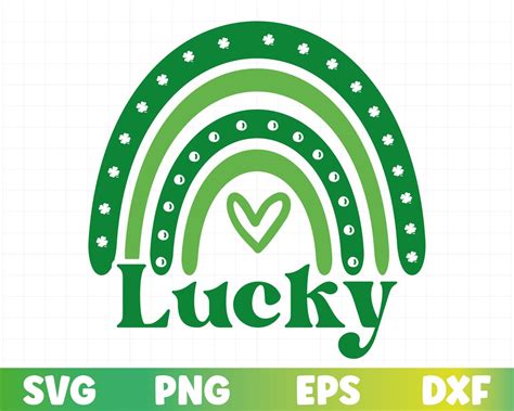 St Patricks Day Svg Lucky Rainbow Svg Saint Patricks Day Svg Lucky