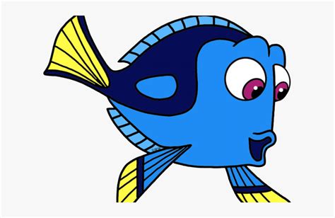 Stingray Clipart Finding Nemo - Dory Cartoon Fish Png, Transparent Png ...