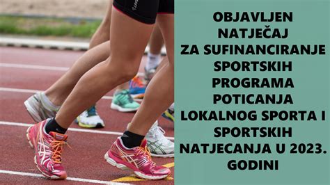 Objavljen Natje Aj Za Sufinanciranje Sportskih Programa Poticanja