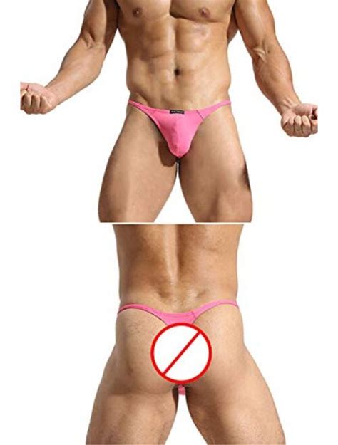 Buy YuKaiChen Men S Ice Silk Thongs Underwear Tagless Lingerie Bikini