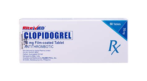 Heart Conditions Rm Clopidogrel 75 Mg Tab Ritemed