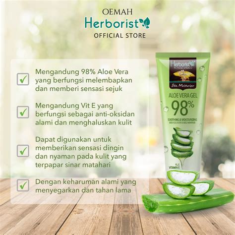 Jual Herborist Aloe Vera Gel Tube Ml Shopee Indonesia