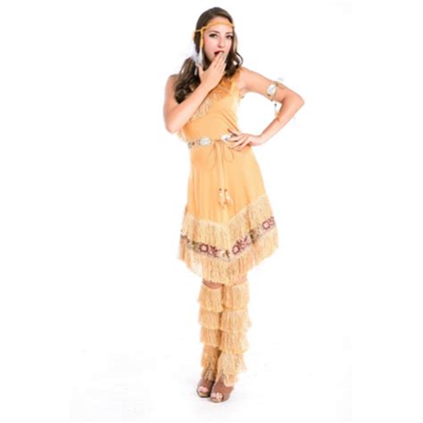 China Factory Price Indian Costume Womens Pocahontas Adult Fancy Dress