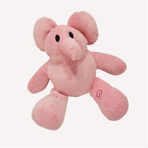 2012 Pocoyo Elly Pink Plush Toy Figure Soft Toy Elephant no Backpack READ