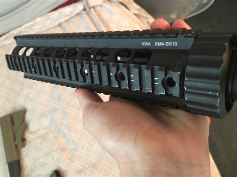 Sold Kwa Quad Rail Sr10 Hopup Airsoft