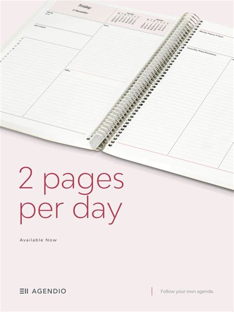 Page Per Day Dailies Are Now Available Agendio Blog