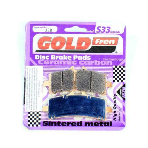 GOLDfren Brake Pads Sintered For 2016 18 Suzuki GSXS1000 NAKED Front 1