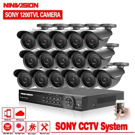 Home Ch Ahd Dvr With Sony Tvl Indoor Outdoor Security Camera Cctv