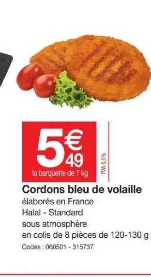 Promo Cordons Bleu De Volaille Chez Promocash Icatalogue Fr