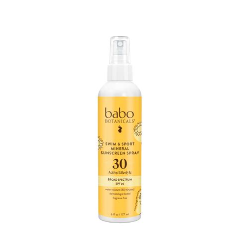 EWG rating for Babo Botanicals Swim & Sport Mineral Sunscreen Spray ...