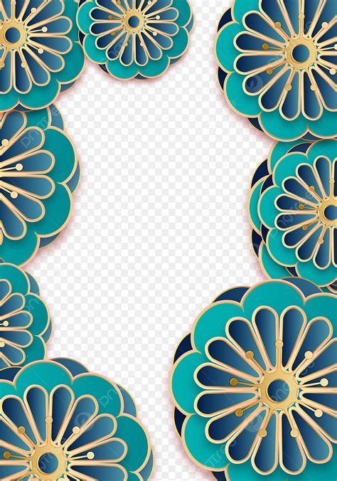 Paper Cut Flowers Vector PNG Images, Three Dimensional Flower Paper ...