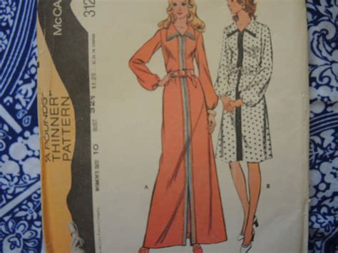 Vintage 1970s Mccalls Sewing Pattern 3126 Misses Dress Size 10 Uncut Etsy