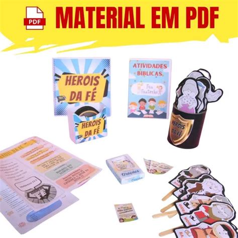 Livro Heróis Da Fé Pdf Grátis - Kit Bíblico Infantil - Heróis Da Fé - Arquivo Digital Pdf | MercadoLivre