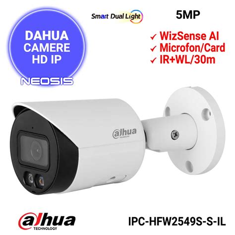 Camera Ip Mp Dahua Wizsense Ipc Hfw S S Il Neosis Ro