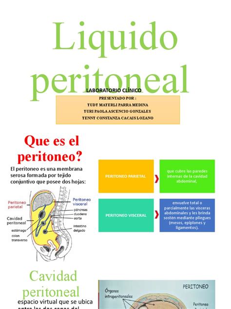 liquido peritoneal  peritoneo abdomen