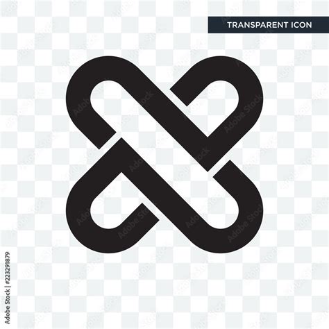 interlock vector icon isolated  transparent background interlock