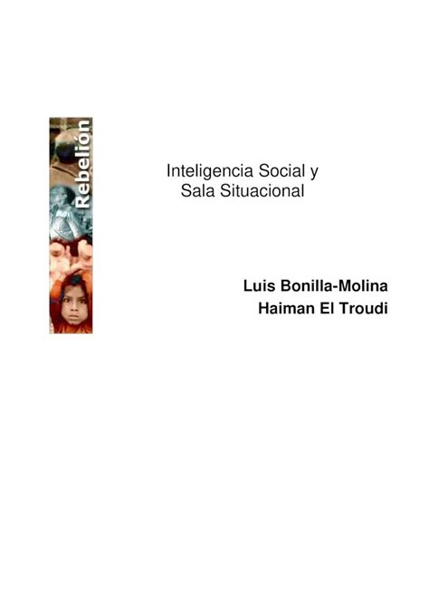 Pdf Inteligencia Social Y Sala Situacional Haiman El Troudi