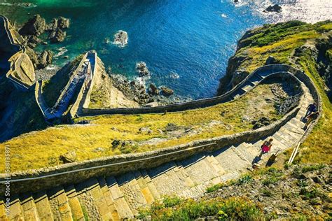 San Juan De Gaztelugatxe Basque Country Spain View On The Hermitage