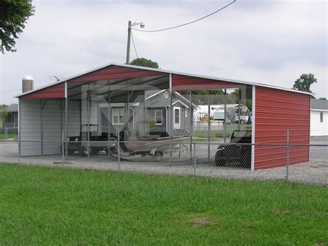 Barn Shelter Boxed Eave Roof W X L X H Continuous Roof