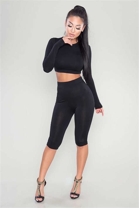 2020 2016 Womens Sexy Crew Neck Crop Tops And Shorts Tracksuits Bodycon